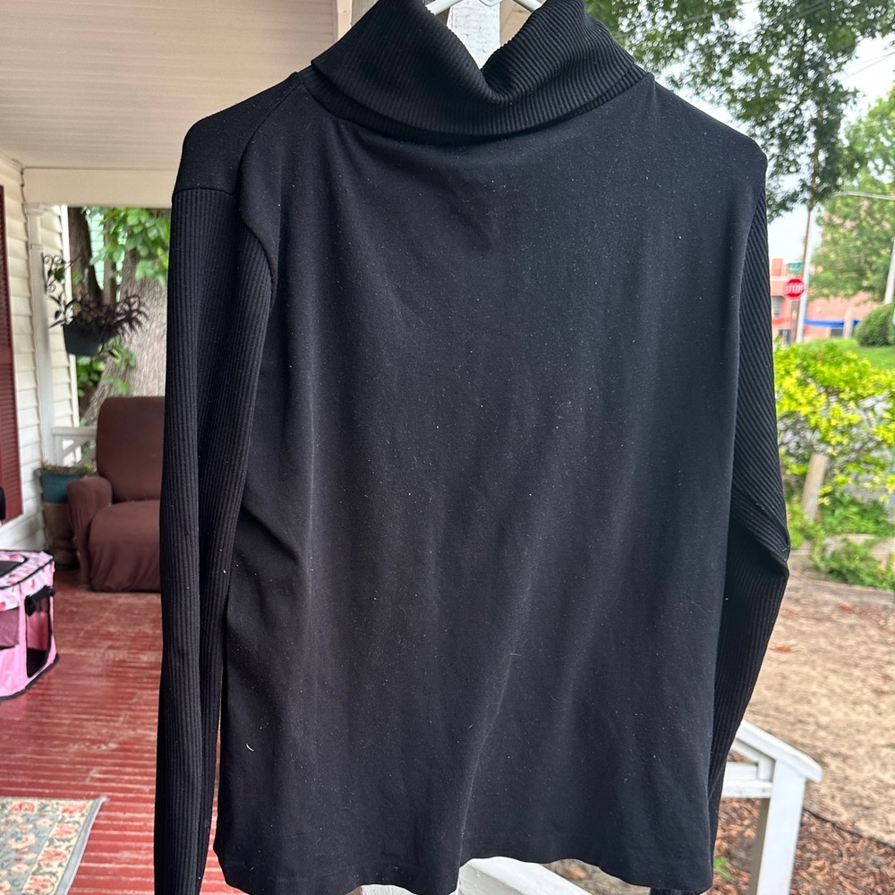 Black turtle neck